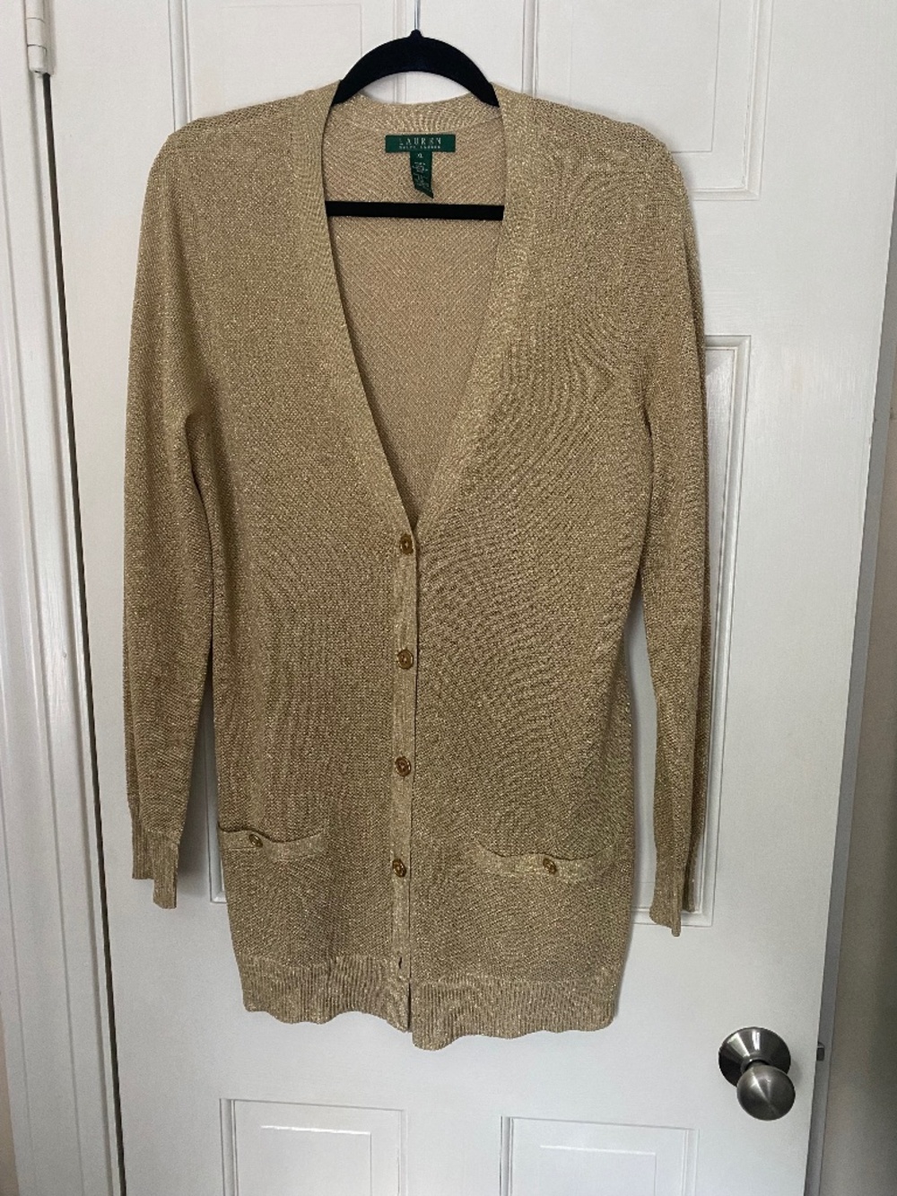 Ralph Lauren golden cardigan xl Vintage